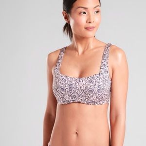 Athleta Aqualuxe Batik Swim Top 38B/C NWT